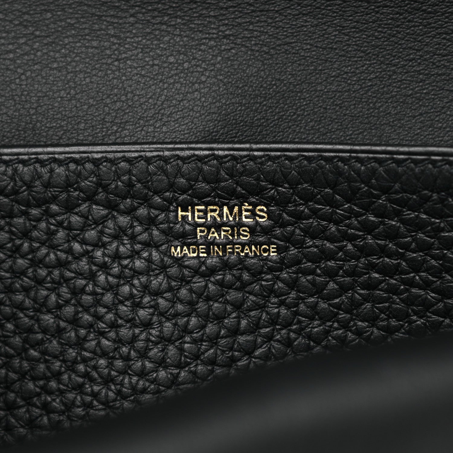 Hermes Taurillon Clemence Halzan 25 Black 5 of 11