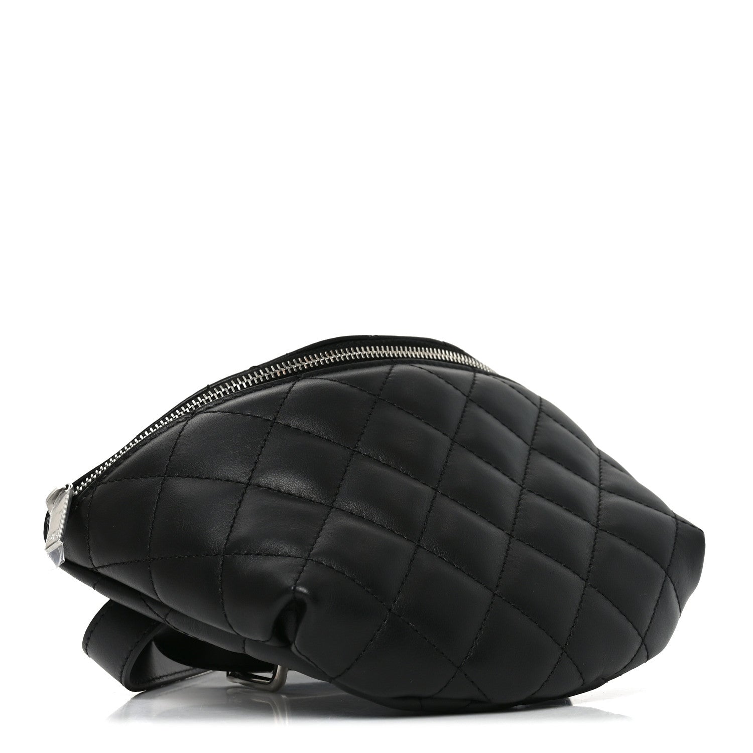 Chanel Calfskin Quilted Waist Belt Bag Black 4 of 11