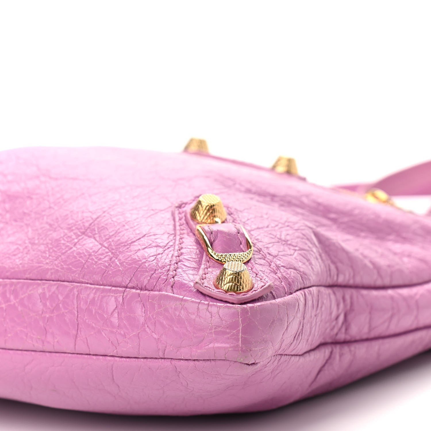 Balenciaga Agneau Giant 12 Gold Hardware Flat Crossbody Rose Berlingot 7 of 10