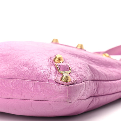 Balenciaga Agneau Giant 12 Gold Hardware Flat Crossbody Rose Berlingot 7 of 10