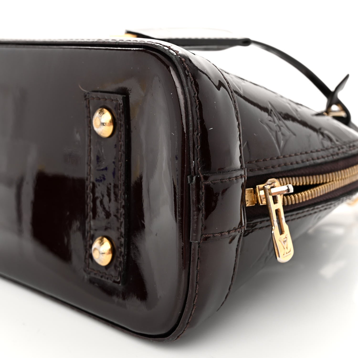 Louis Vuitton Vernis Alma BB Amarante 9 of 11