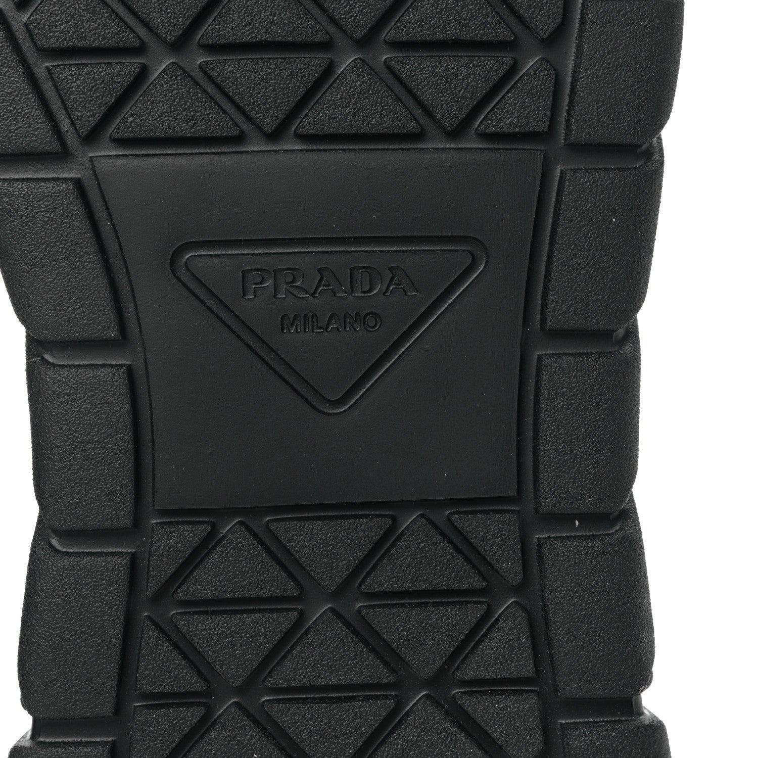 Prada Nappa Metal Triangle Logo Fly Blok Mens Sneakers 10.5 Black 5 of 8