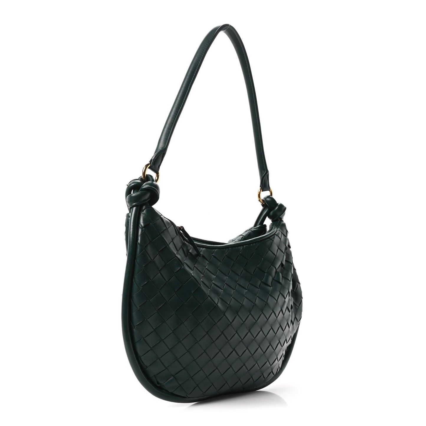 Nappa Intrecciato Medium Gemelli Emerald Green