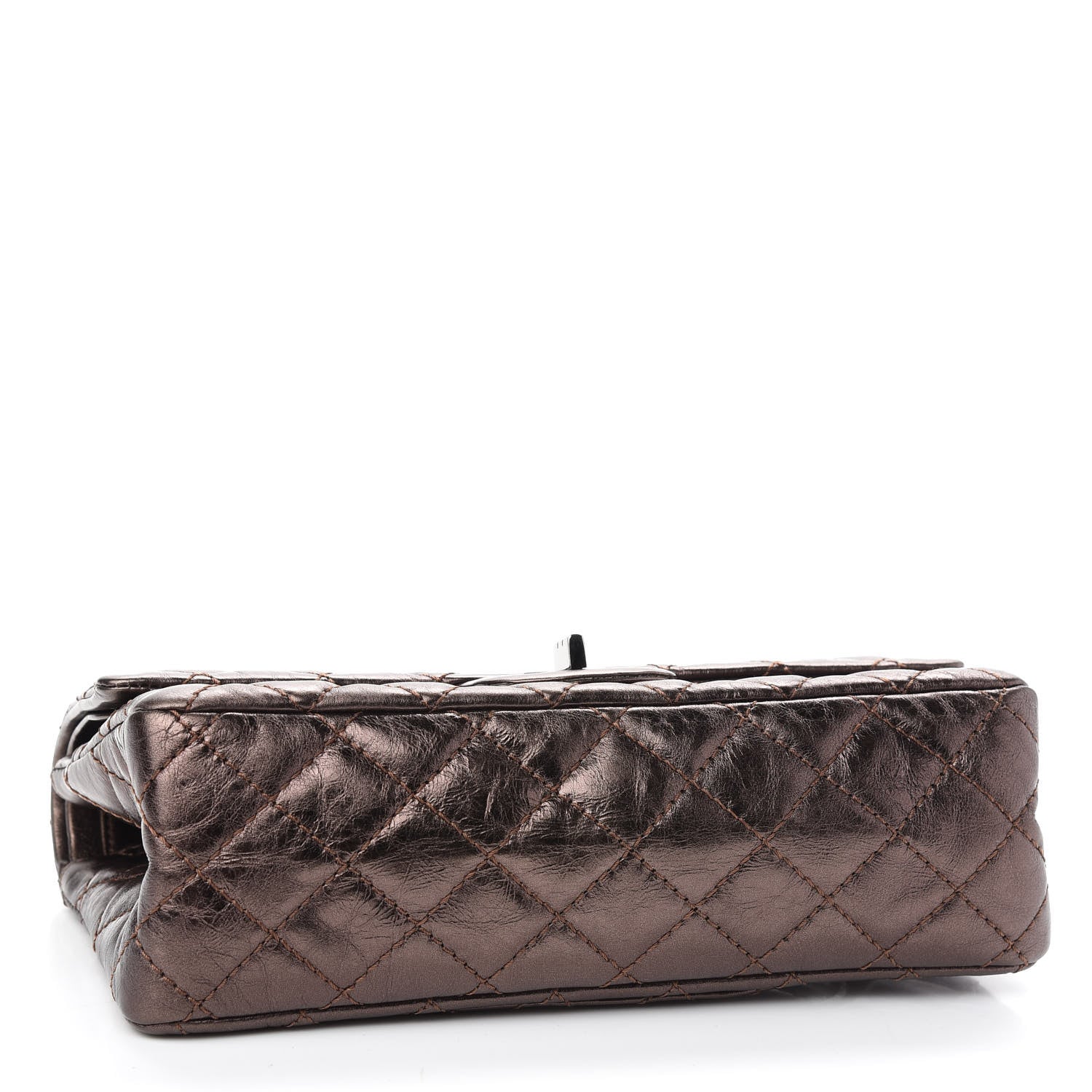 Chanel Metallic Aged Calfskin Quilted 2.55 Reissue 225 Flap Bronze 4 of 9