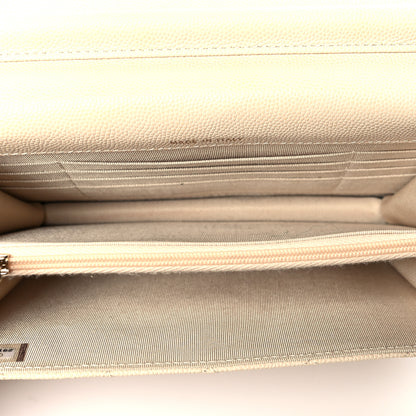 Chanel Caviar Quilted Square Wallet On Chain WOC White 5 of 13
