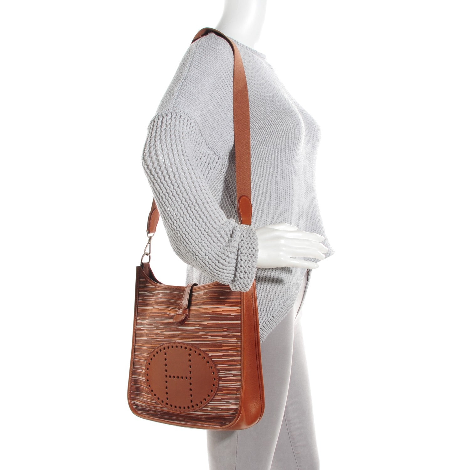 Hermes Natural Barenia Vibrato Evelyne PM 2 of 10