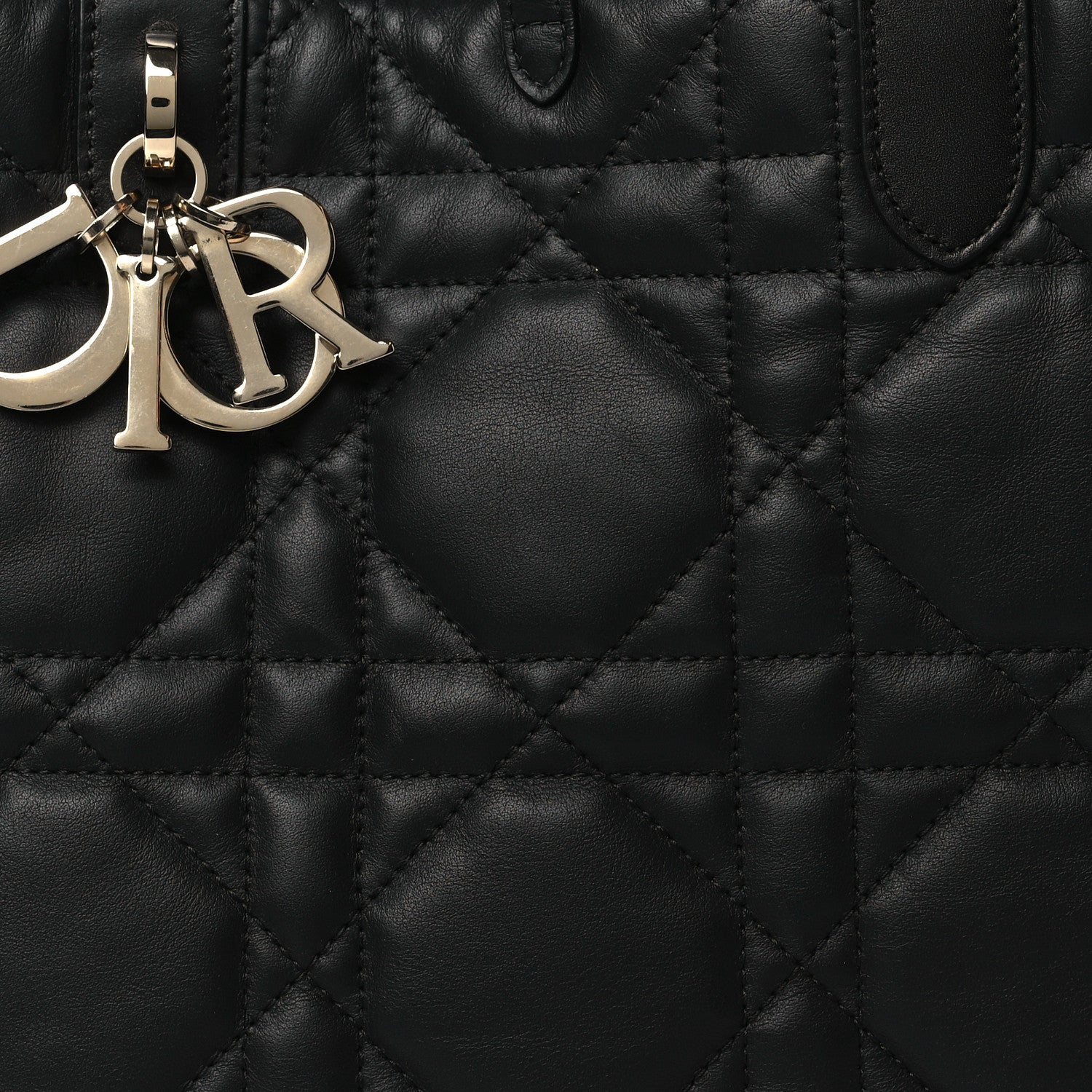 Christian Dior Calfskin Macrocannage Medium Toujours Black 9 of 11
