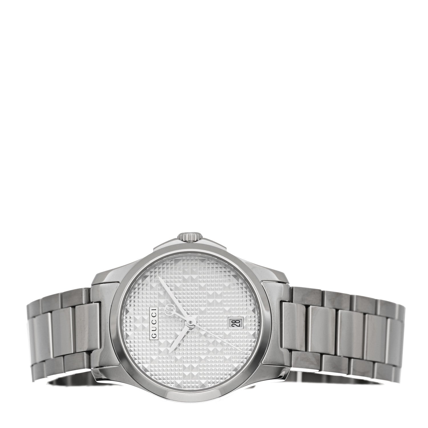 Gucci Stainless Steel 27mm G-Timeless Diamante Quartz Watch 2 of 4
