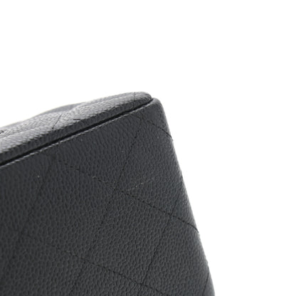 Chanel Caviar Quilted Jumbo Double Flap Black 9 of 9