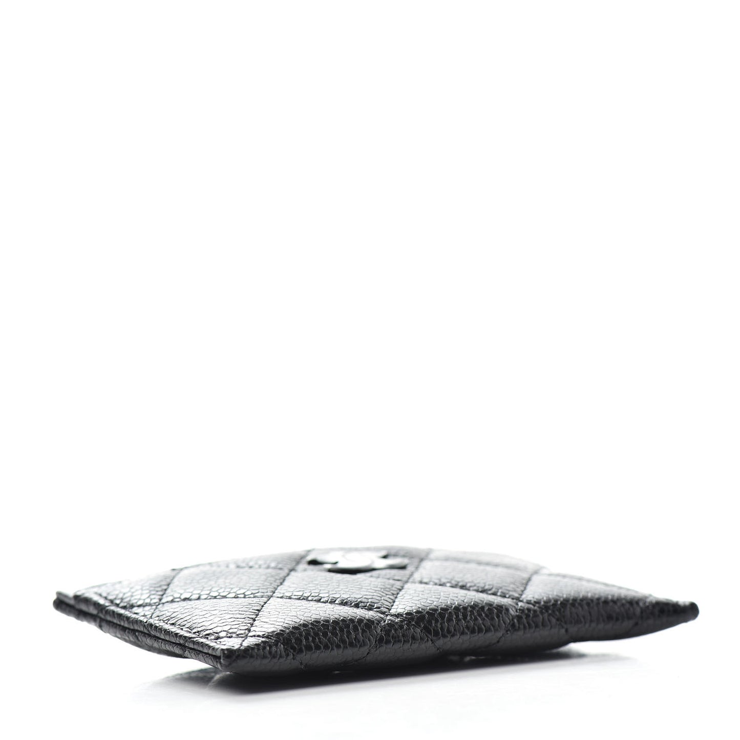 Caviar Quilted Incognito Card Holder Black