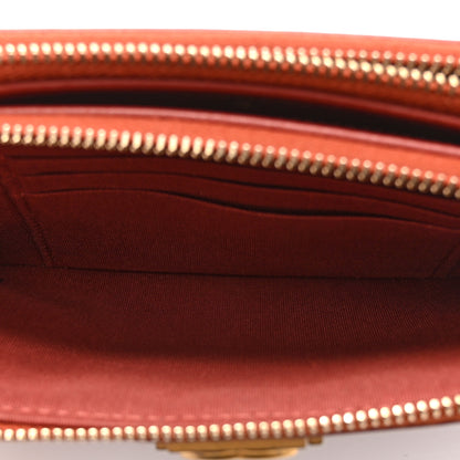 Chanel Lambskin Quilted Small Boy Clutch With Chain Orange 7 of 13