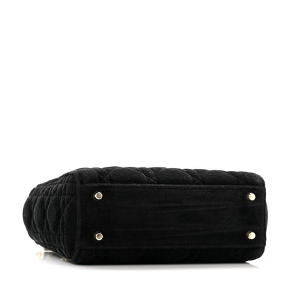 Christian Dior Velvet Mini Lady Dior Black 4 of 12
