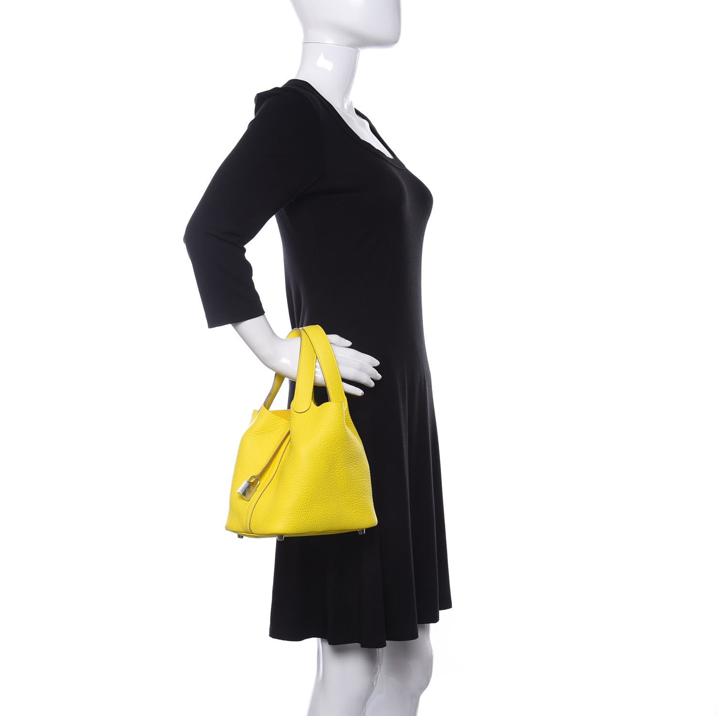 Taurillon Clemence Picotin Lock 18 PM Lime