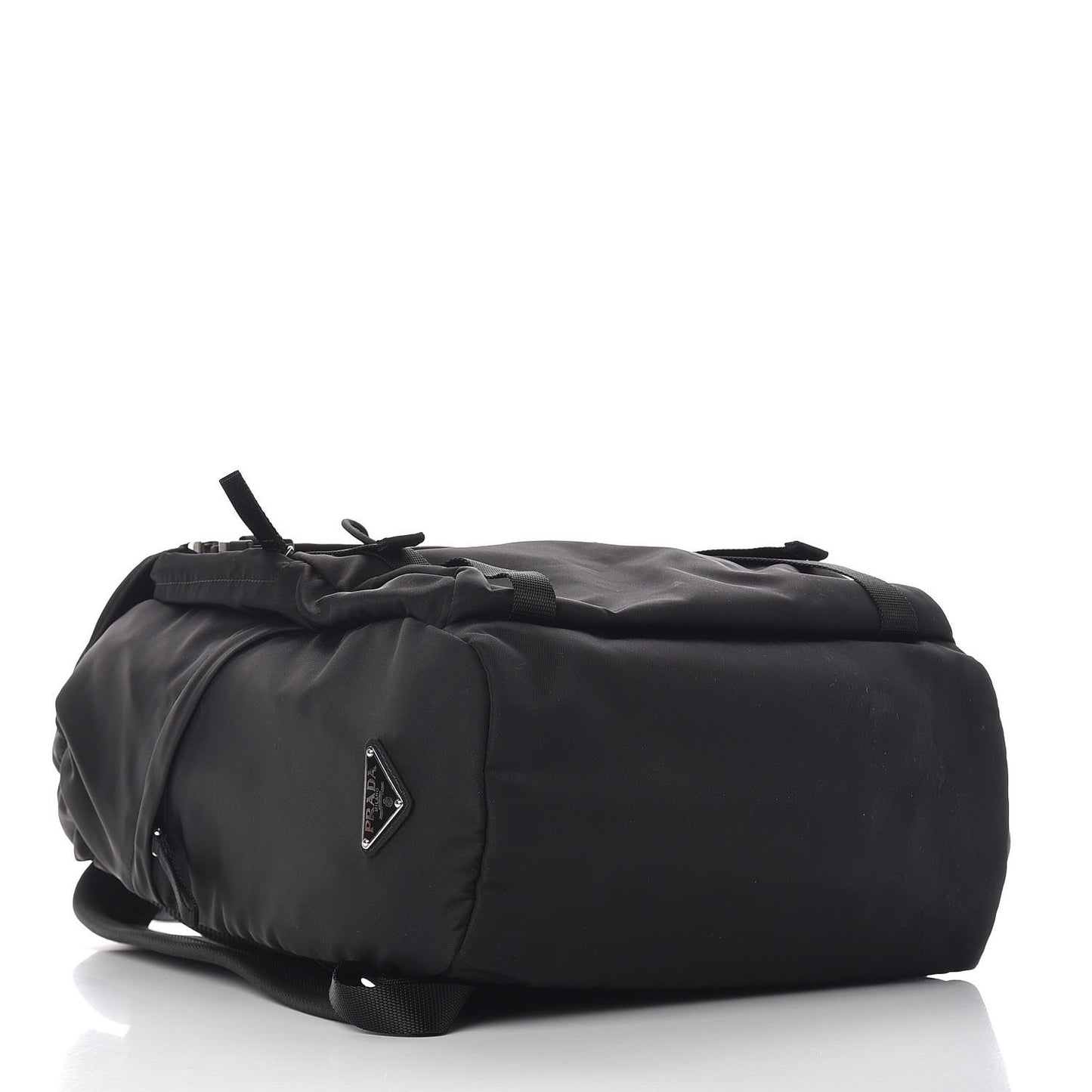 Nylon Montagna Double Buckle Backpack Black