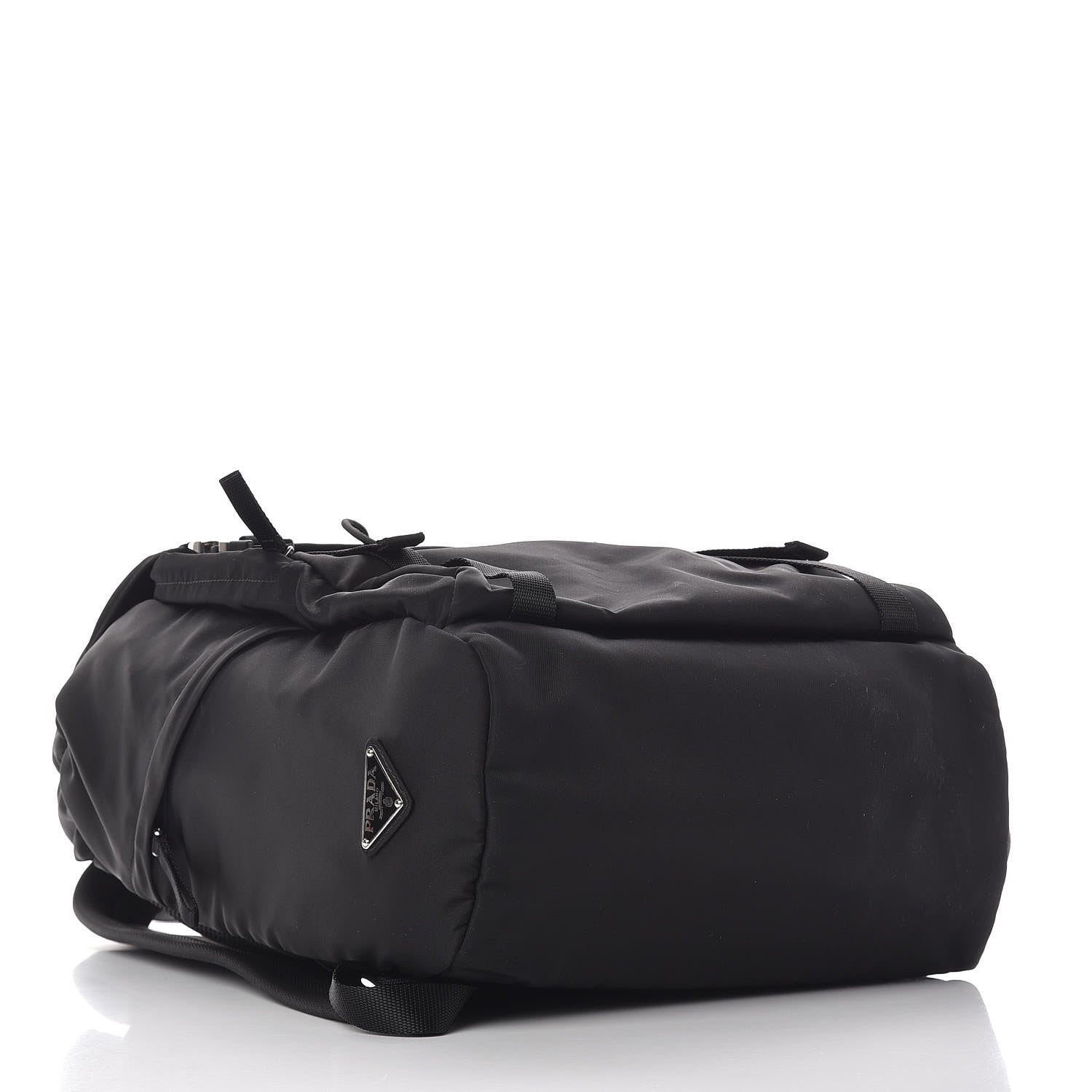 Prada Nylon Montagna Double Buckle Backpack Black 4 of 13