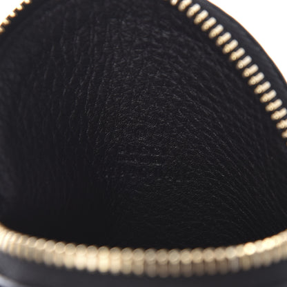 Gucci Pebbled Calfskin Round Coin Purse Black 6 of 8