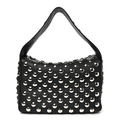 Khaite Pebbled Sport Calfskin Studded Elena Black 1 of 11