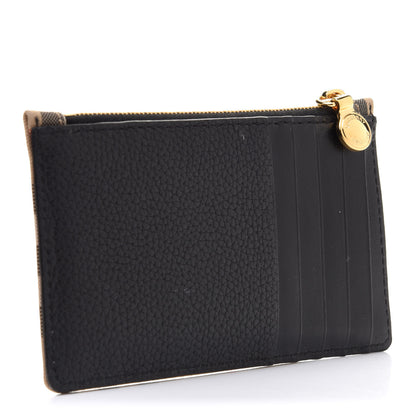 Burberry Vintage Check Calfskin Coin Case Card Holder Black 3 of 6