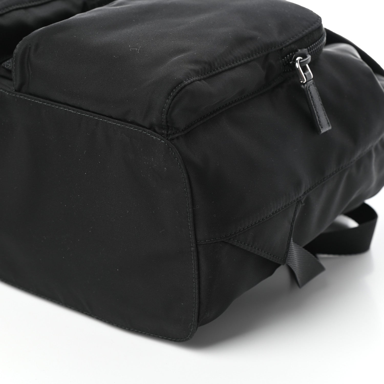 Prada Tessuto Nylon Saffiano Vela Backpack Black 9 of 9