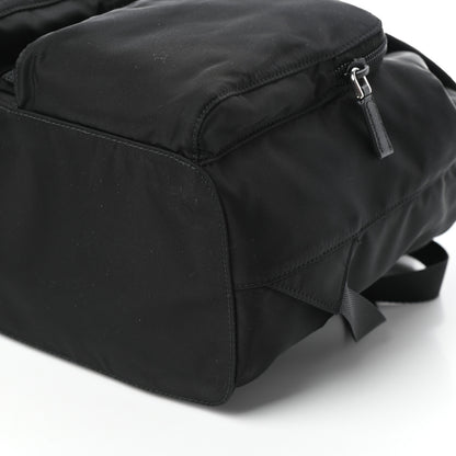 Prada Tessuto Nylon Saffiano Vela Backpack Black 9 of 9