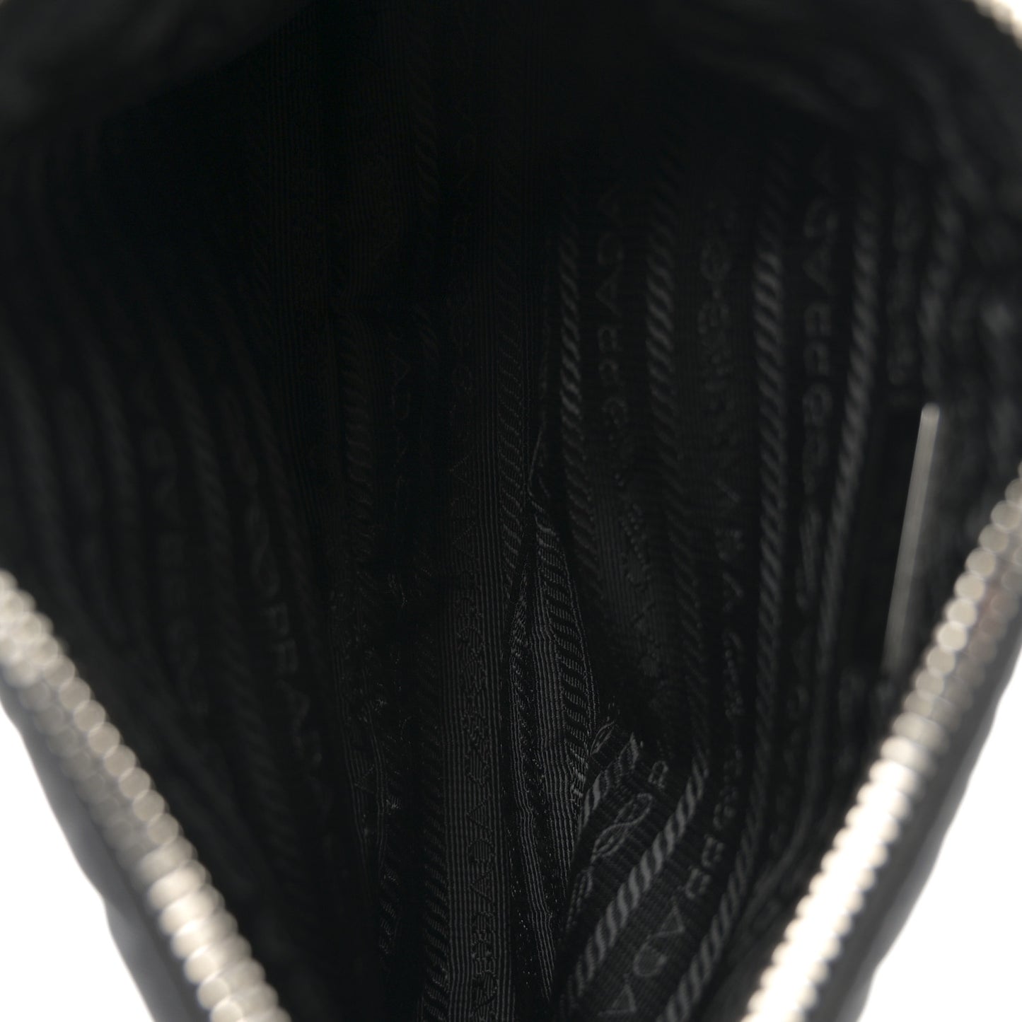 Tessuto Nylon Saffiano Mini Re-Edition 2005 Bag Black