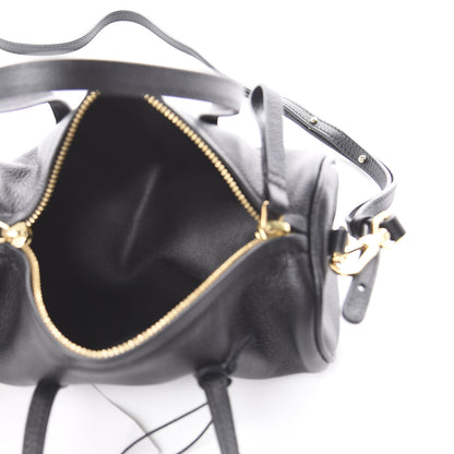 Mansur Gavriel Pebbled Calfskin Mini Mini Duffel Bag Black 4 of 6