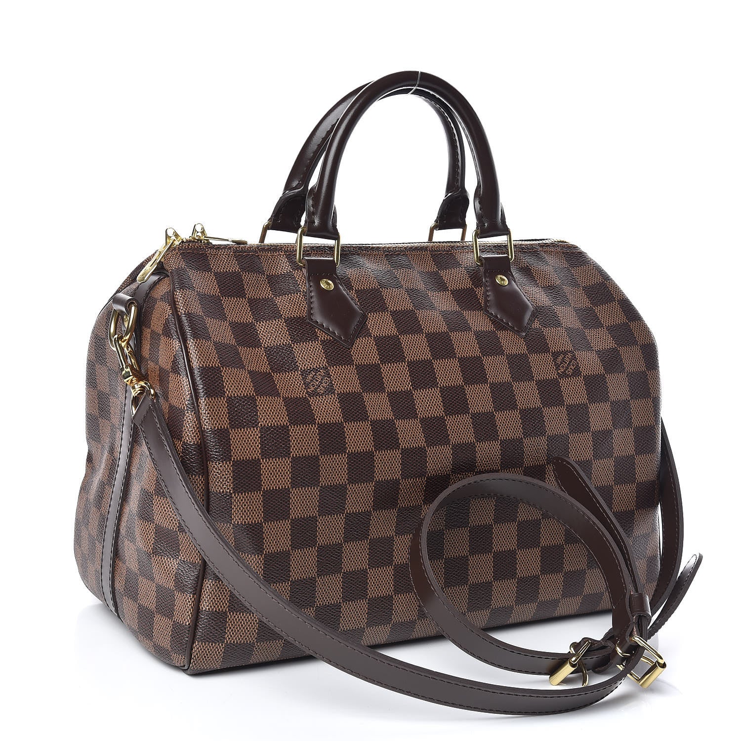 Louis Vuitton Damier Ebene Speedy Bandouliere 30 3 of 10