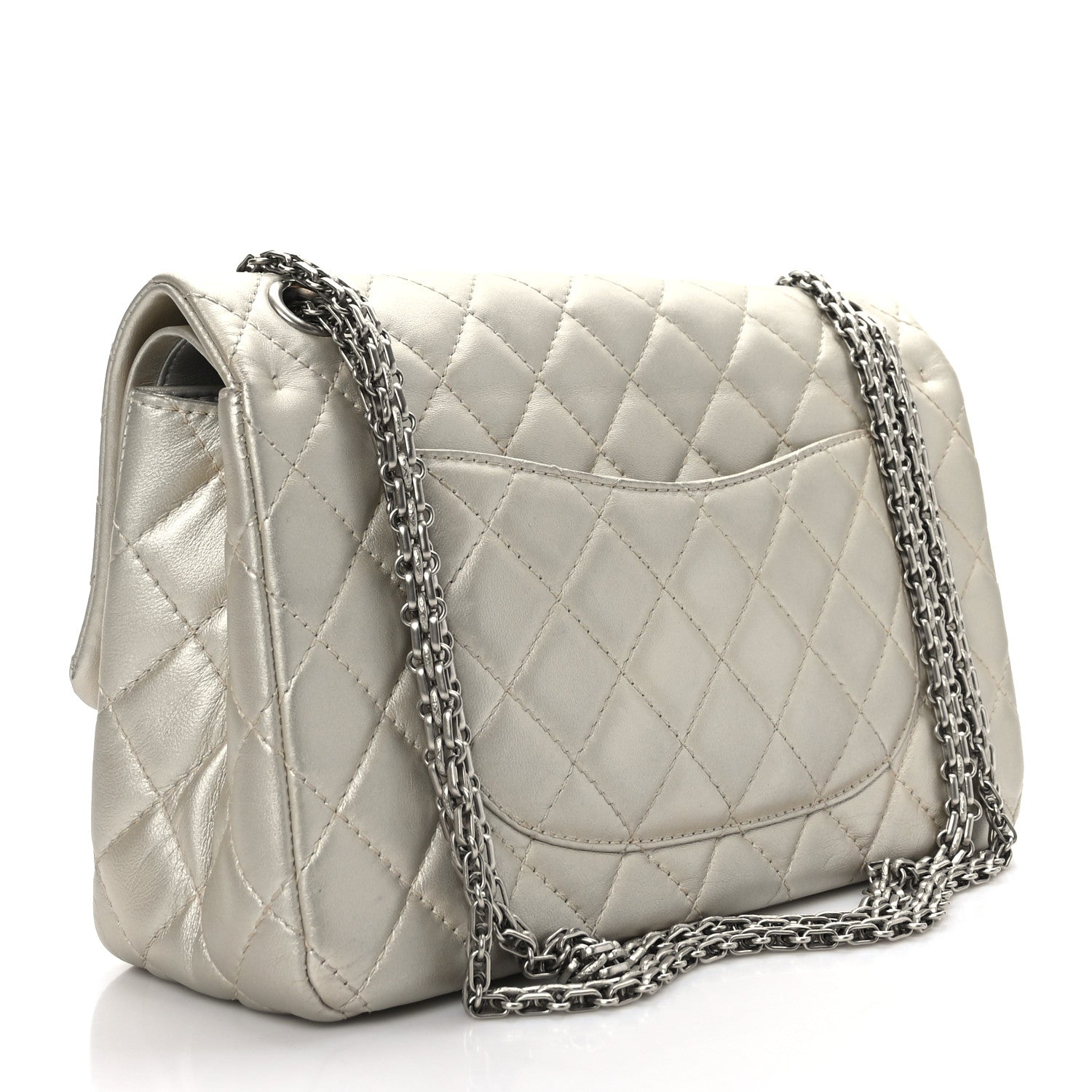Chanel Metallic Lambskin Quilted 2.55 Reissue 226 Flap Pale Gold 3 of 9