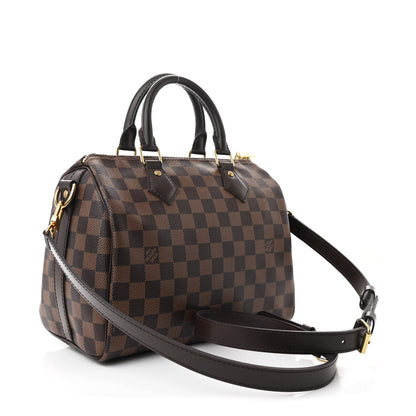 Louis Vuitton Damier Ebene Speedy Bandouliere 25 3 of 10