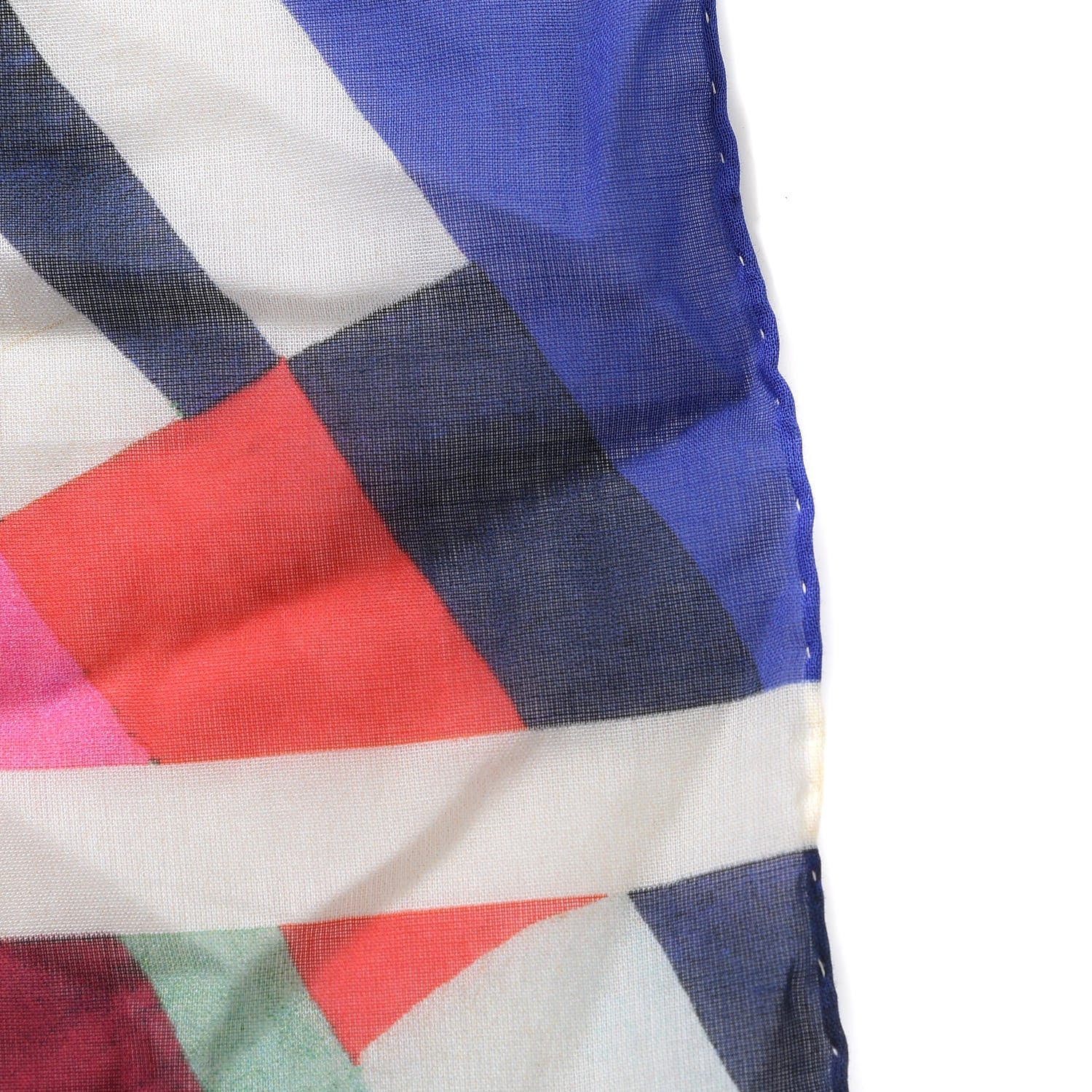 Chanel Cotton CC Pareo Scarf Blue 5 of 7