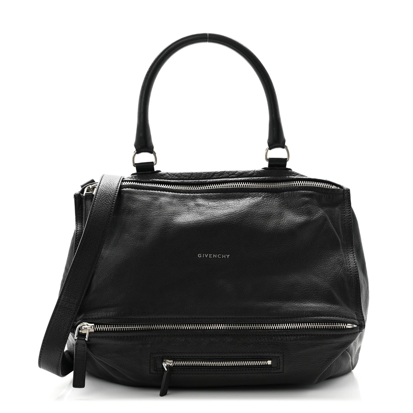 Sugar Goatskin Large Pandora Black