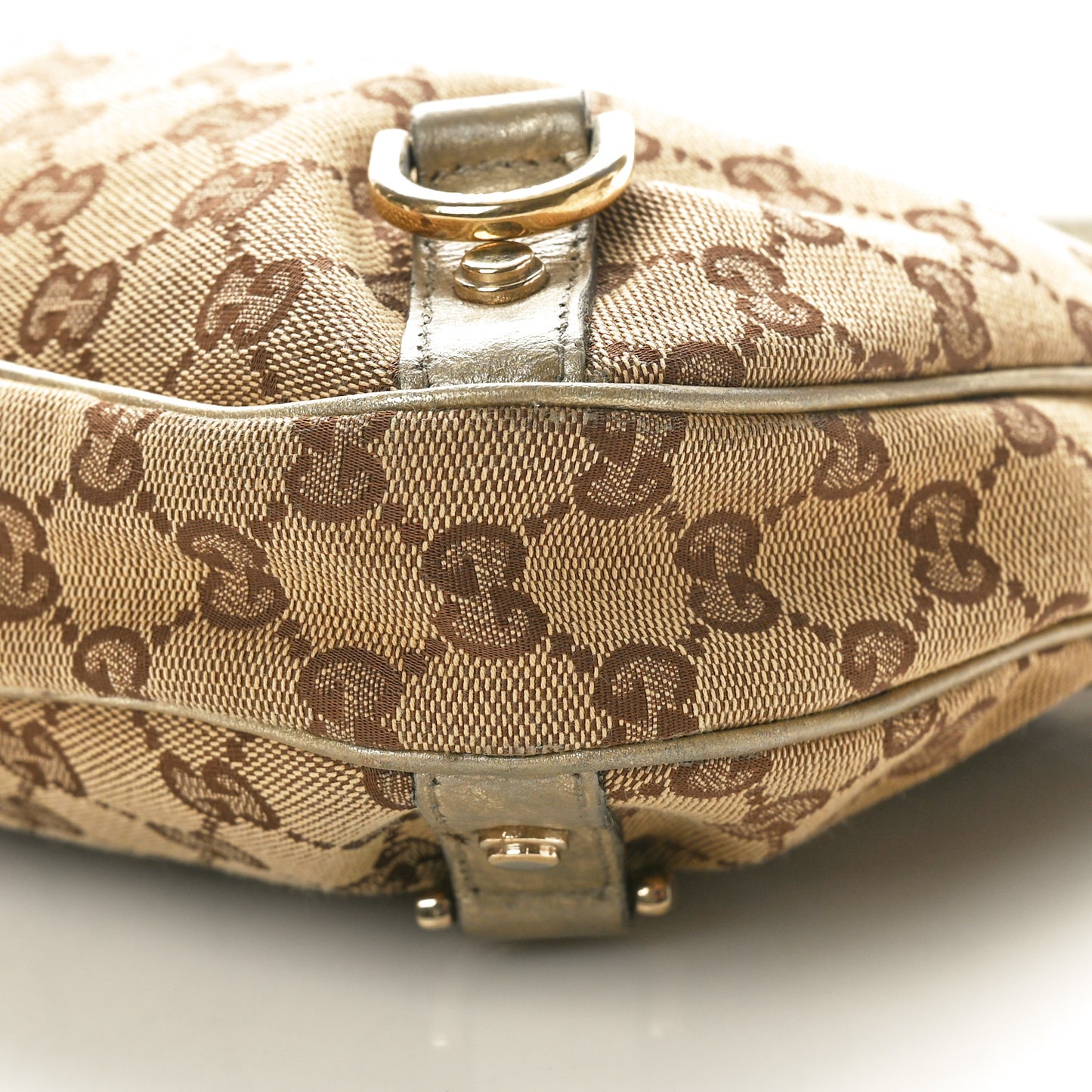 Monogram Medium Abbey D Ring Hobo Gold