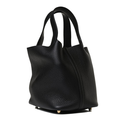 Hermes Taurillon Clemence Picotin Lock 18 PM Black 3 of 13