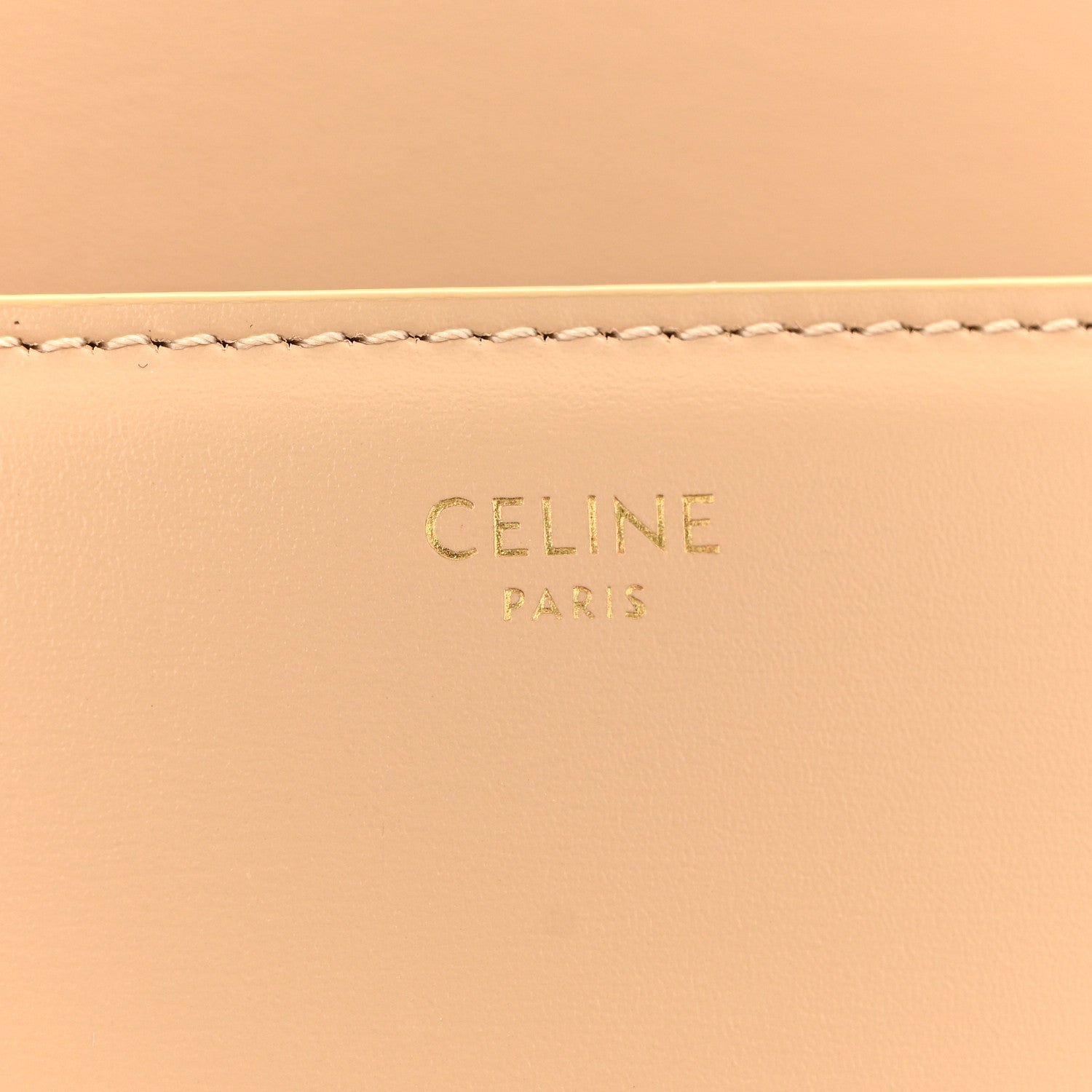 Celine Shiny Calfskin Teen Triomphe Nude 6 of 12