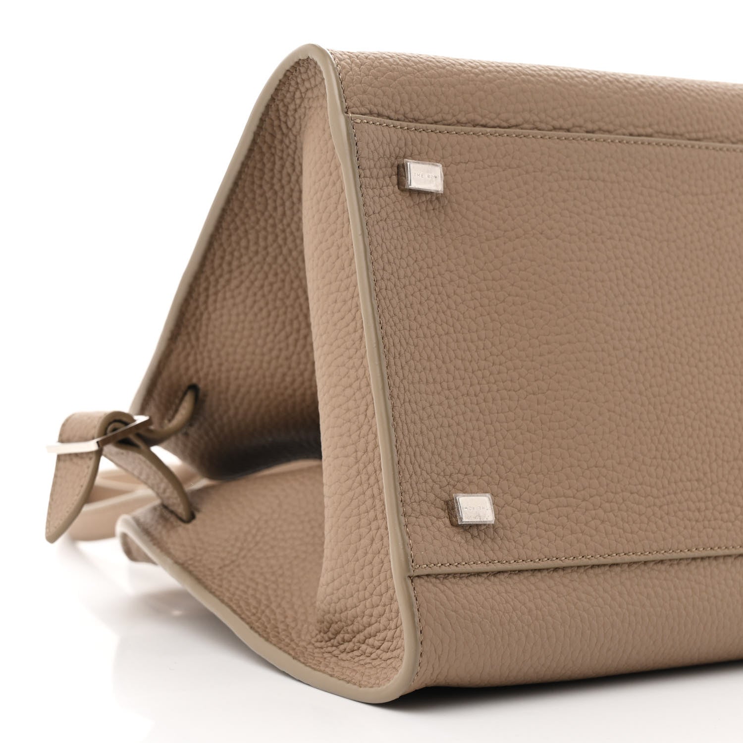 The Row Matte Grained Calfskin Soft Margaux 12 Dark Taupe 8 of 9