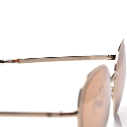 Chanel Round Spring Sunglasses 4206 Gold 6 of 8