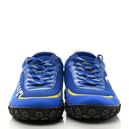Chanel Calfskin Mesh Lycra Womens Logo Sneakers 39 Royal Blue 2 of 9