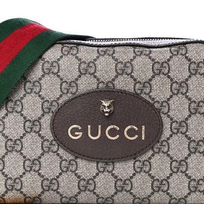 Gucci GG Supreme Monogram Web Neo Vintage Shoulder Bag Beige New Acero Crop 6 of 9