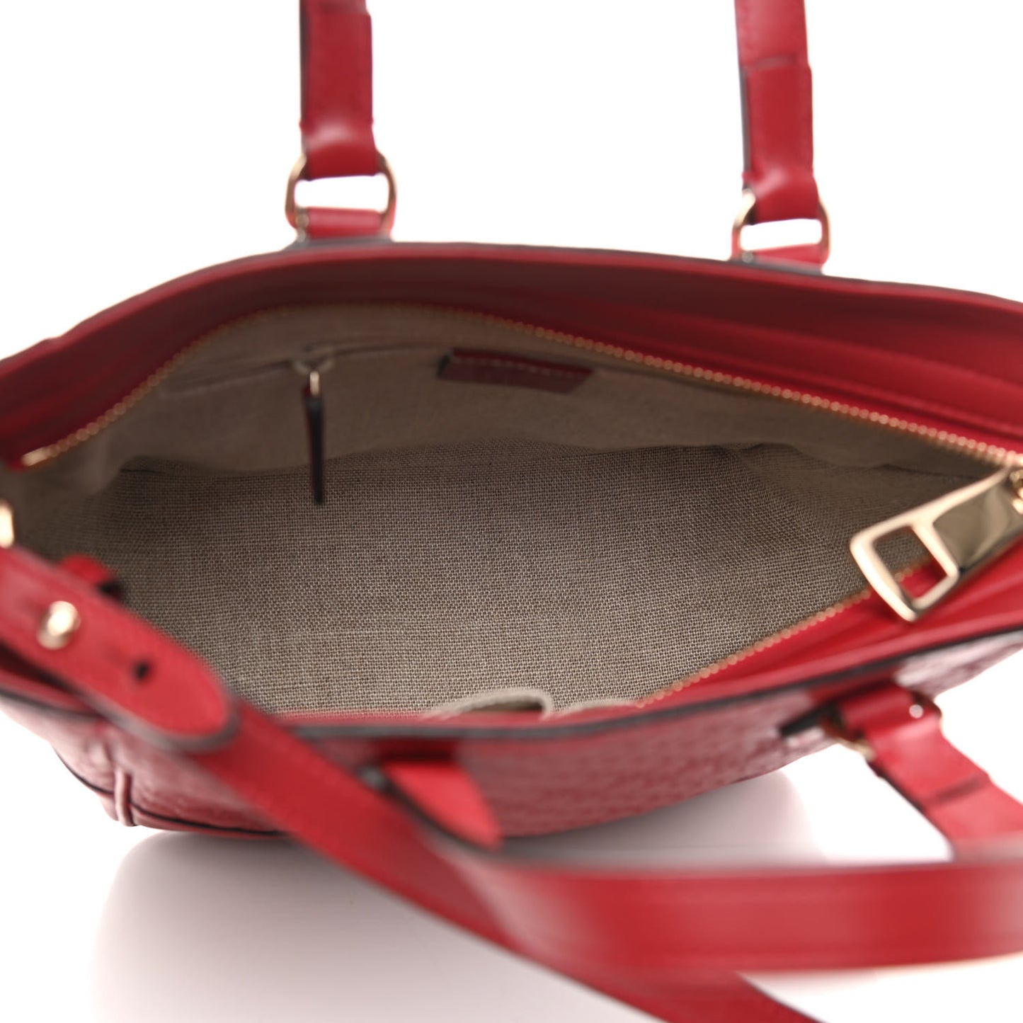 Microguccissima Small Bree Tote Red