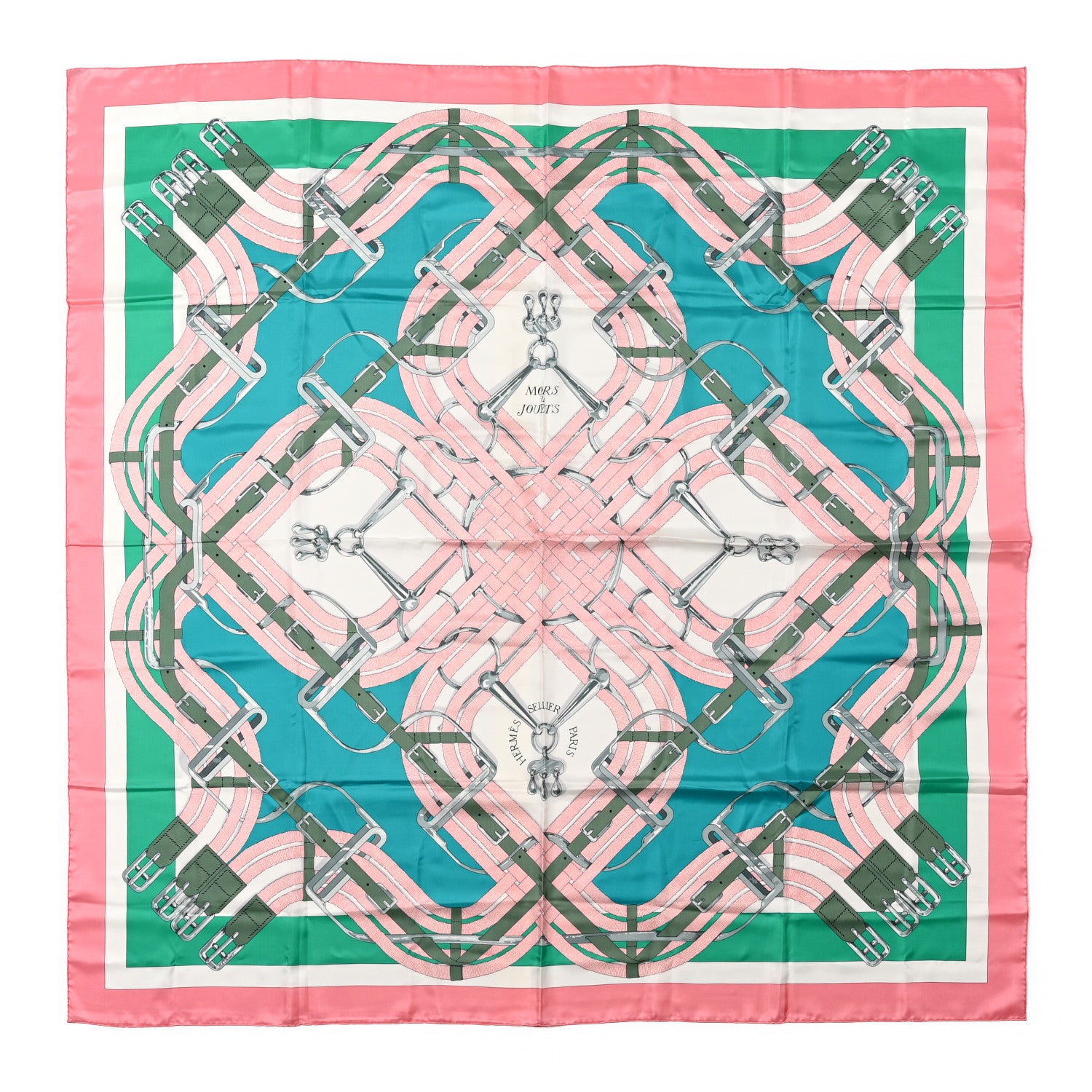 Hermes Silk Mors A Jouet Scarf 140 1 of 5
