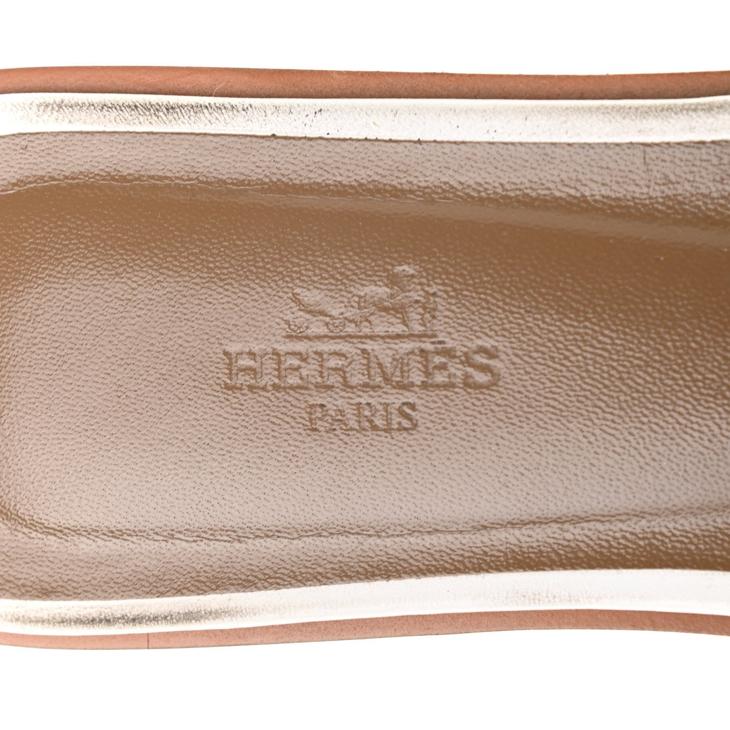 Hermes Box Calfskin Oran Sandals 39.5 White 7 of 14