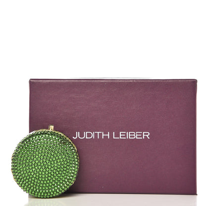 Judith Leiber Crystal French Macarons Minaudiere Pill Box Fern Green 7 of 7