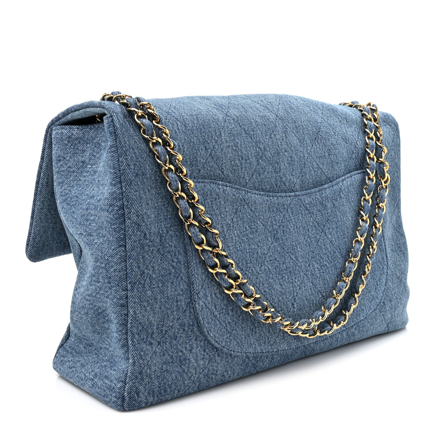 Chanel Denim Souplissimo Maxi Flap Blue 2 of 9