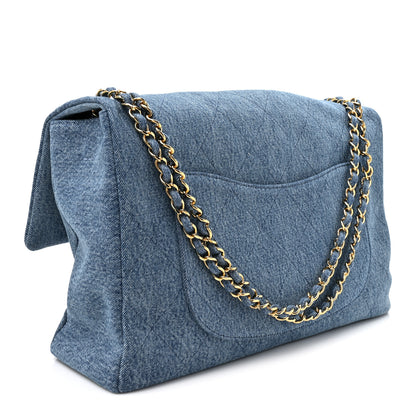 Chanel Denim Souplissimo Maxi Flap Blue 2 of 9