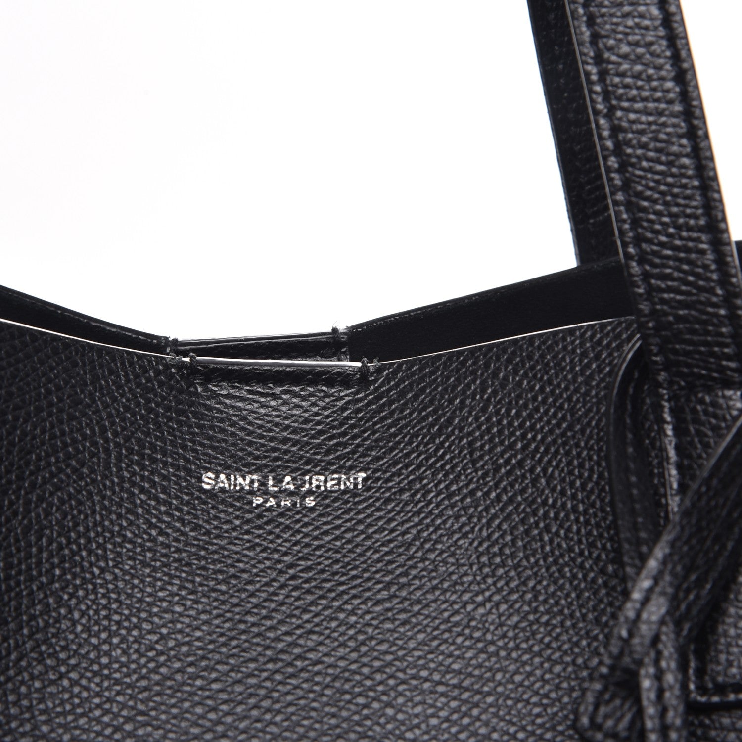 Saint Laurent Calfskin Large Shopping Tote Black 12 of 12