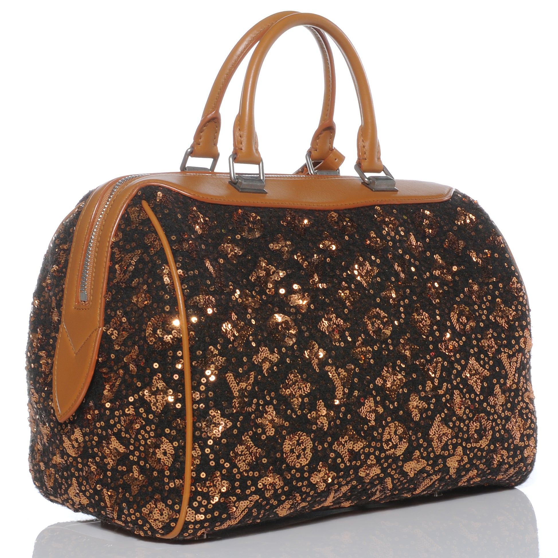 Louis Vuitton Sequin Monogram Sunshine Express Speedy Gold 3 of 8