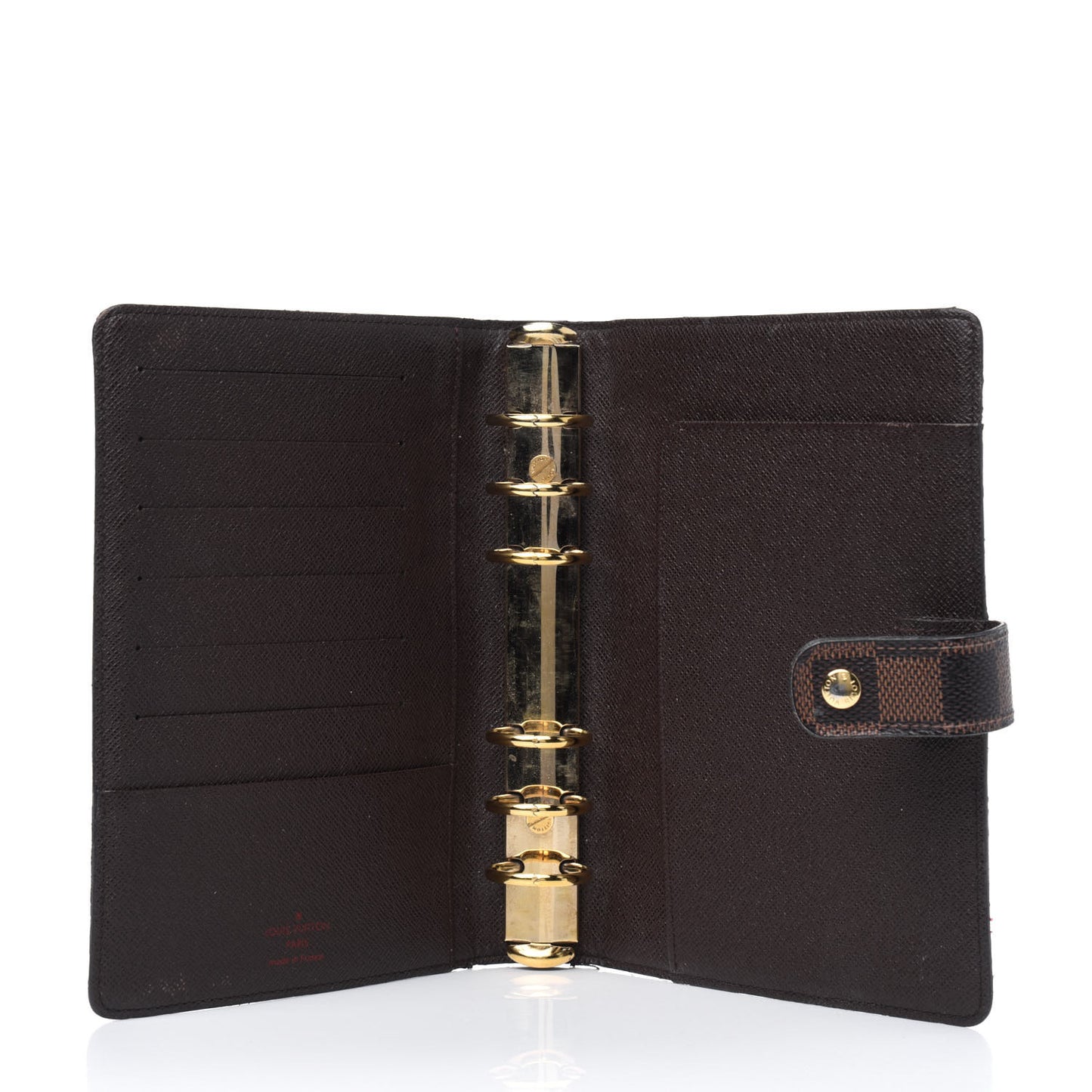 Damier Ebene Medium Ring Agenda Cover