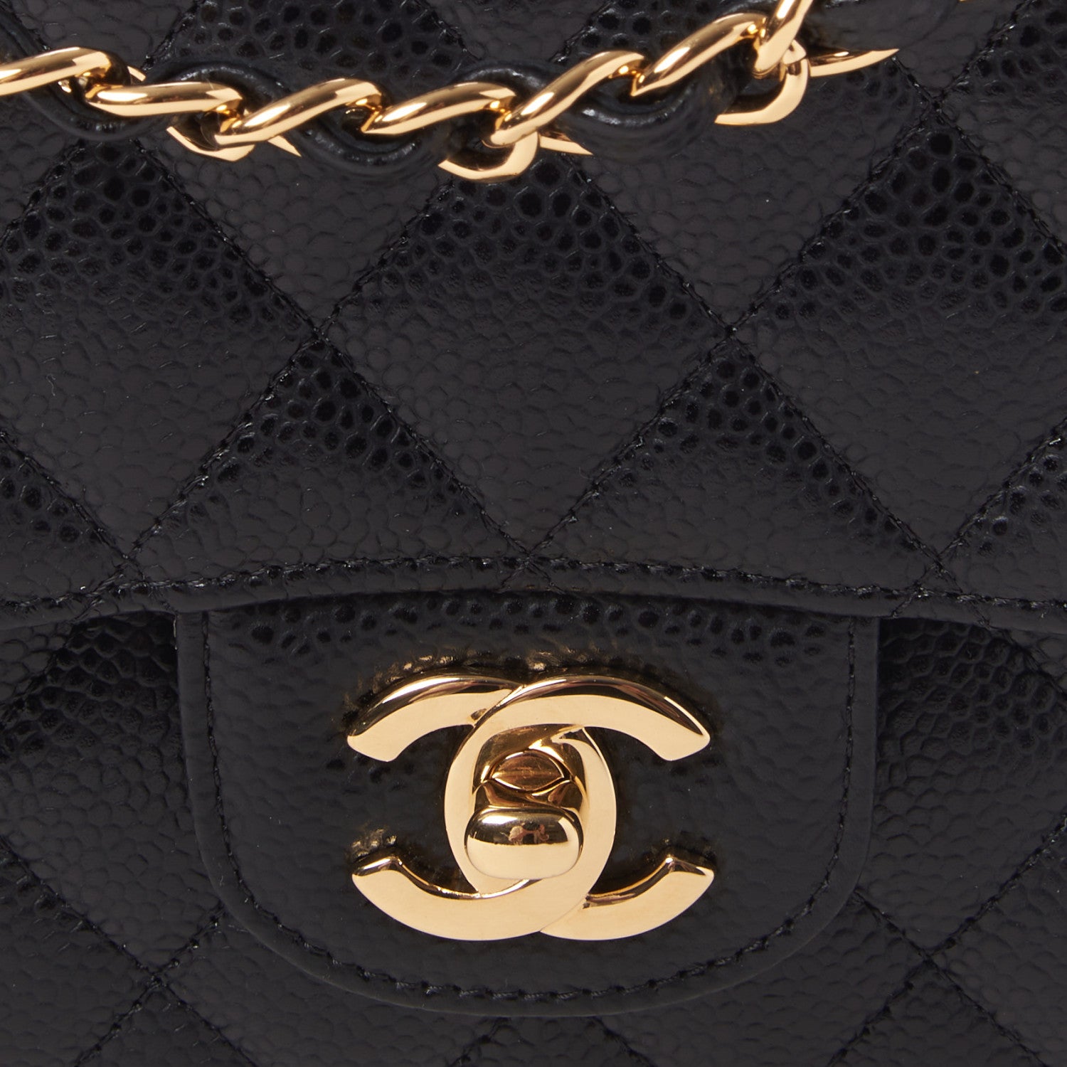 Chanel Caviar Quilted Medium Double Flap Black 8 of 10