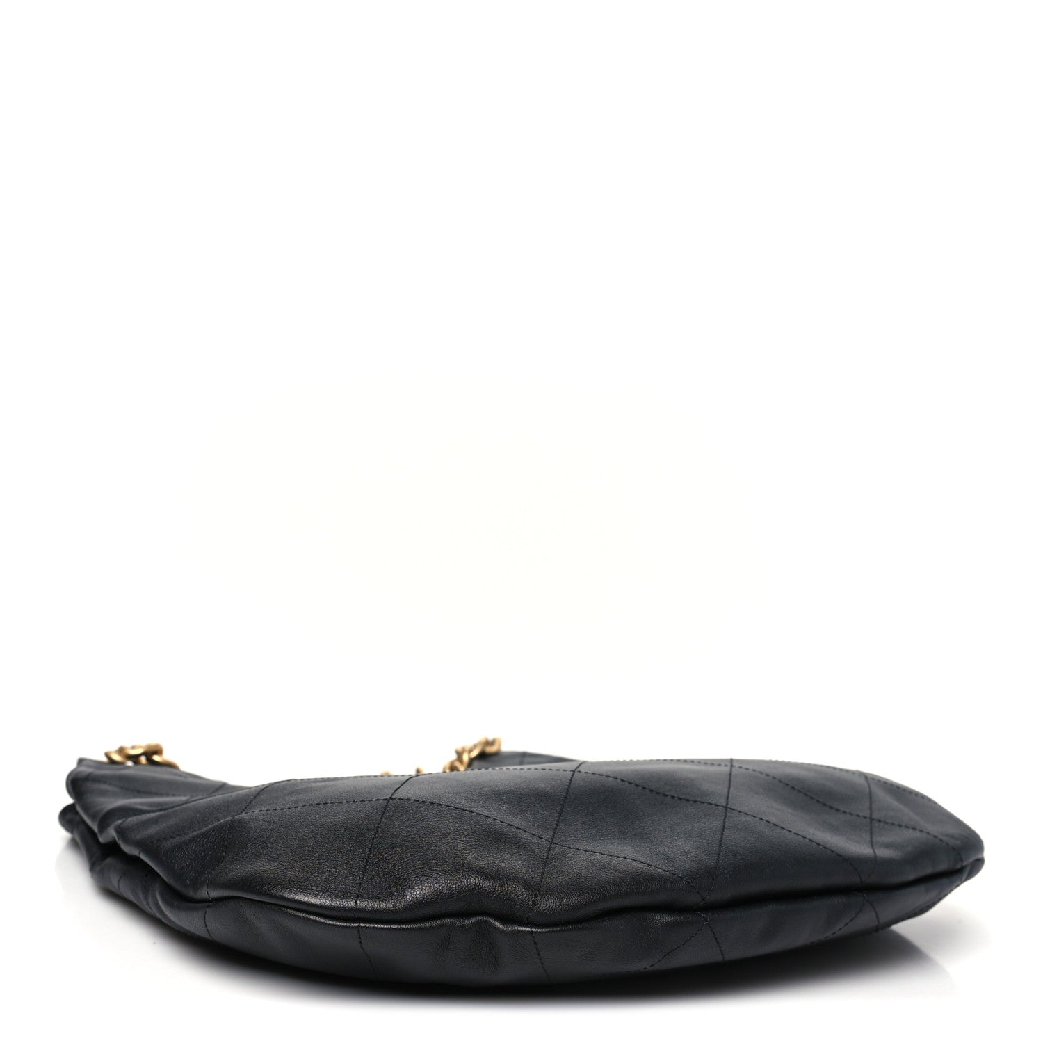 Chanel Calfskin Quilted Maxi Chain Hobo Black 4 of 10