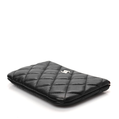 Chanel Lambskin Quilted Small Cosmetic Case Black 8 of 8